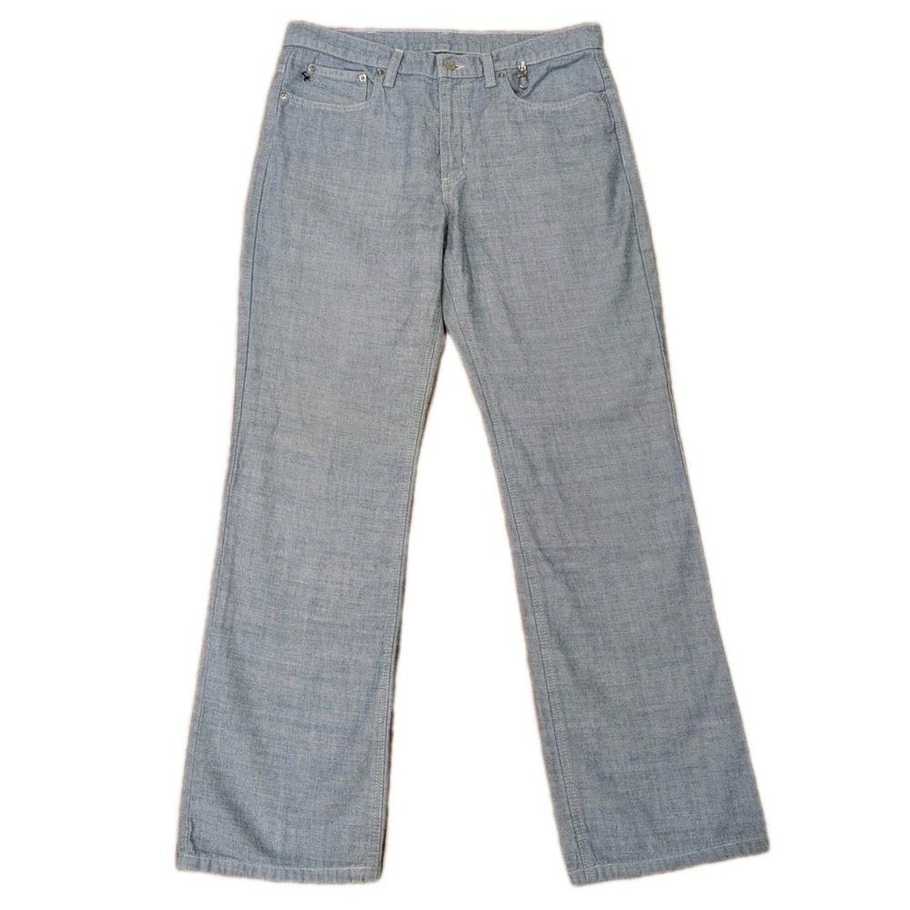 VINTAGE Polo Jeans Co Ralph Lauren 67 Bootcut Jeans Womens 12 Utility Clasp Y2K - Picture 1 of 16